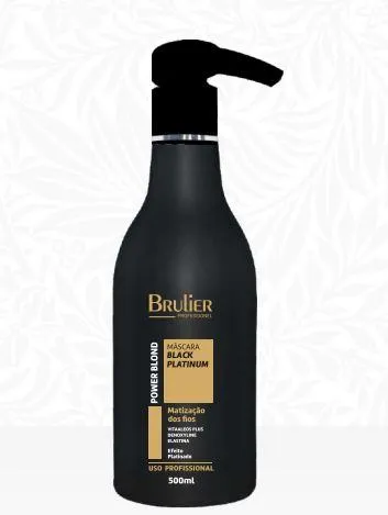 Power Blond Black Platinum Effect Tinting Antioxidant Mask 500ml - Brulier