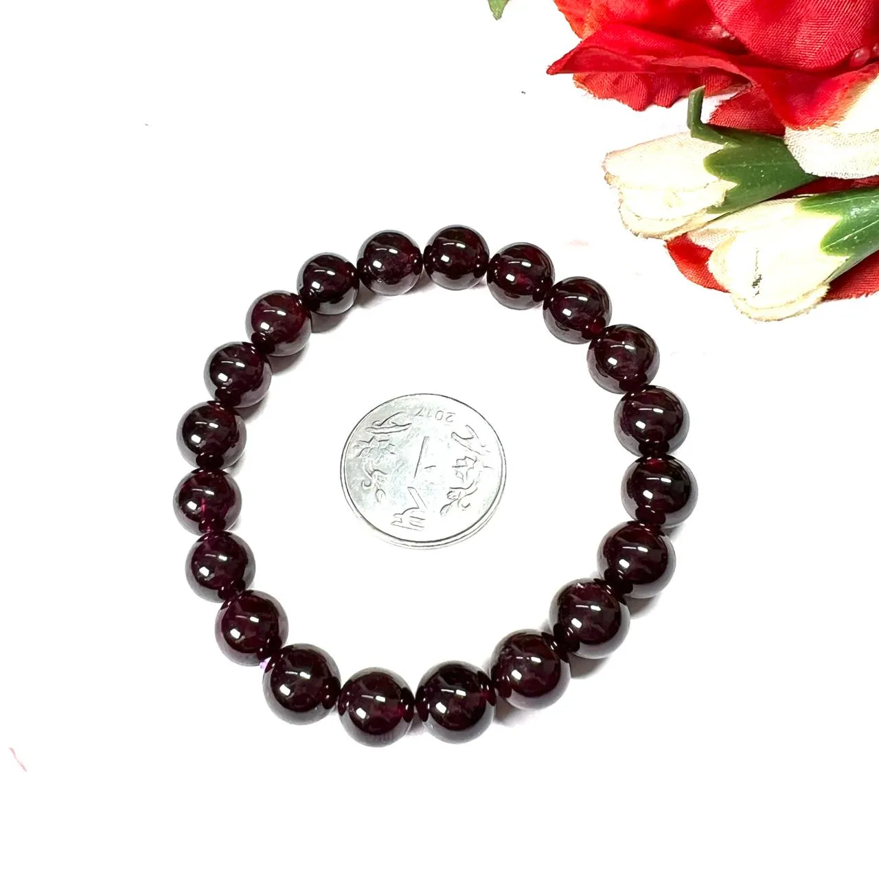Rhodolite Bracelet  (Passion and Emotional Strength)