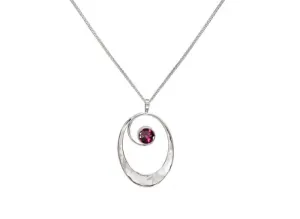 Rhodolite Garnet Sophia Pendant Necklace