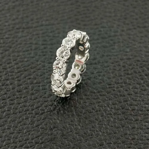 Round Diamond Eternity Band
