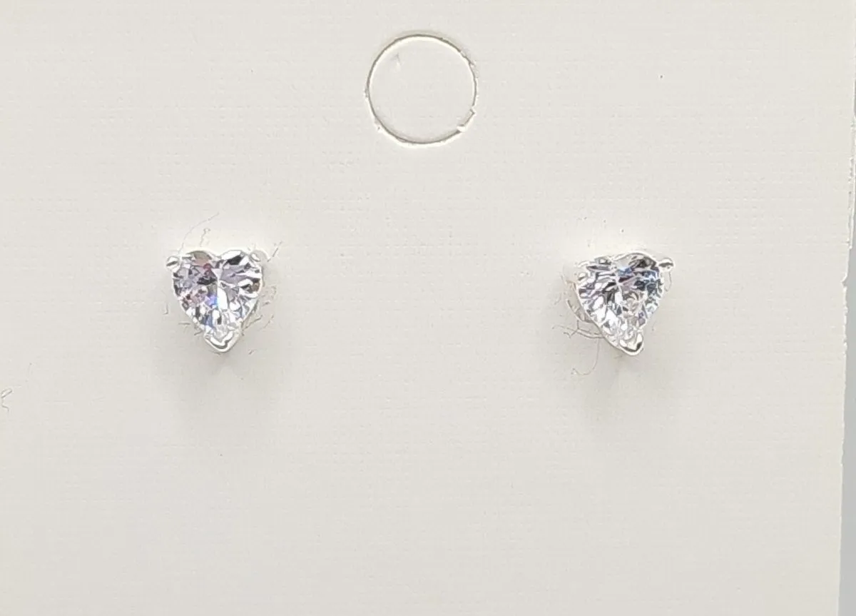 Silver Heart Earrings