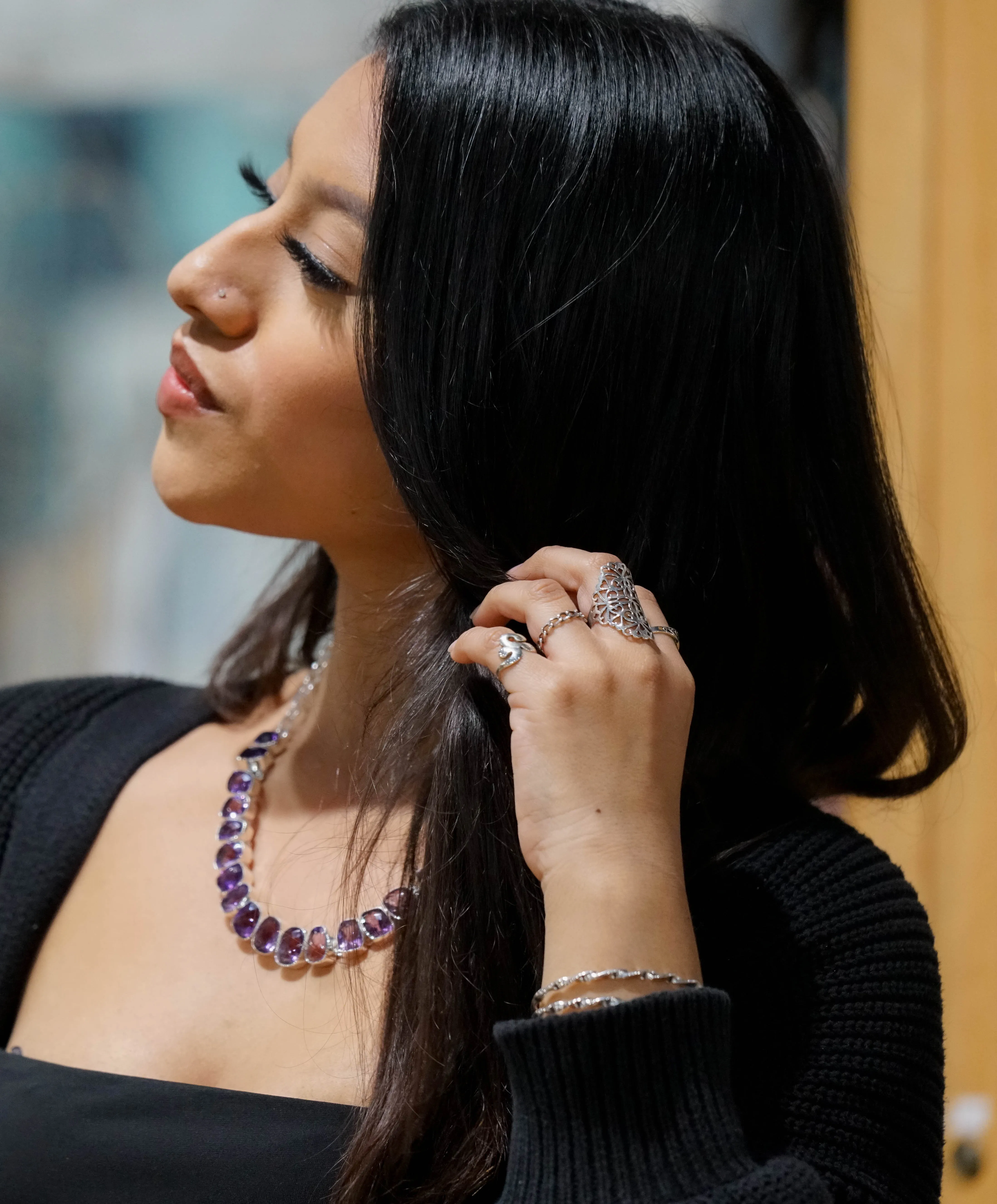Statement Gemstone Necklace