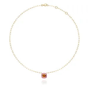 Stella Necklace/ Red Garnet