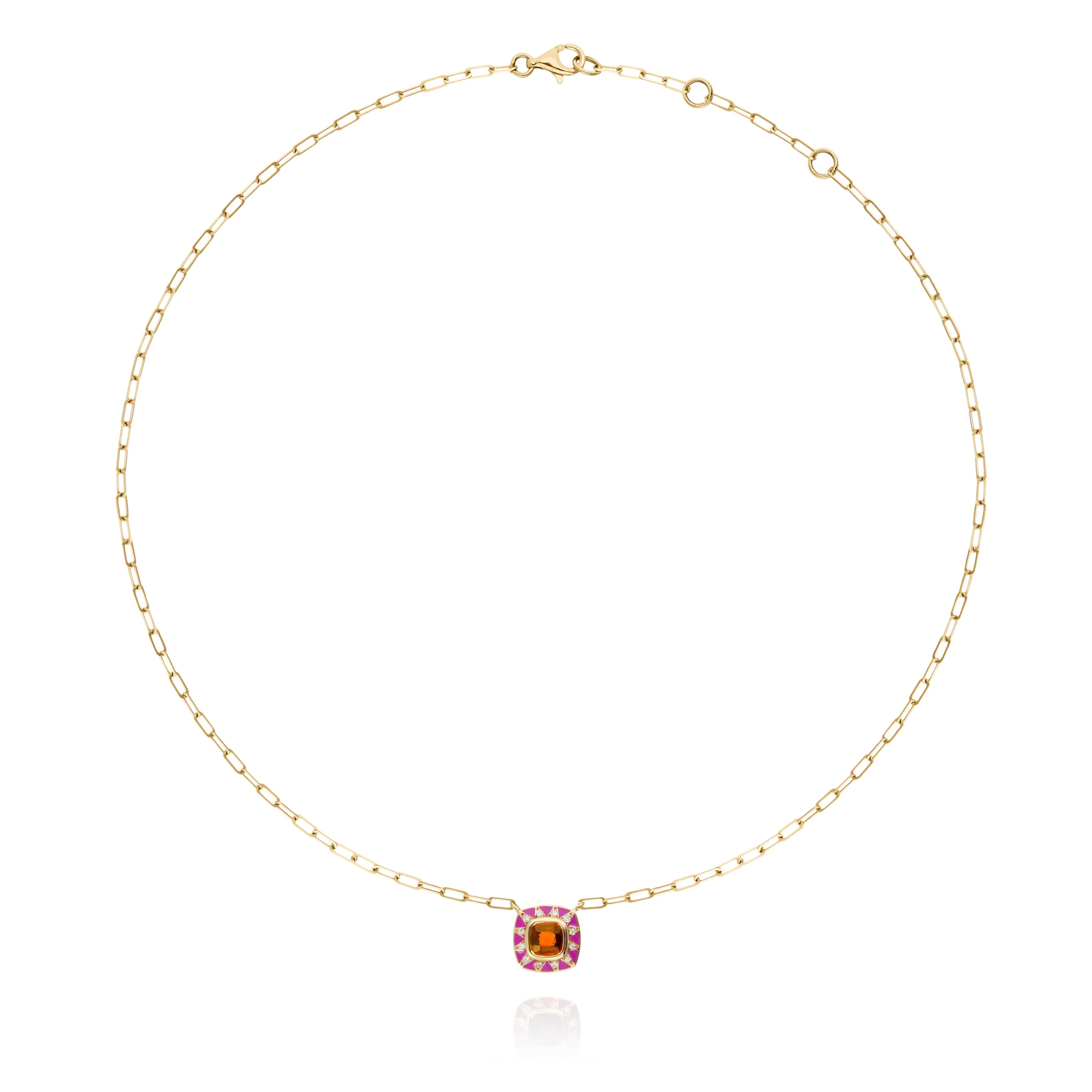 Stella Necklace/ Red Garnet