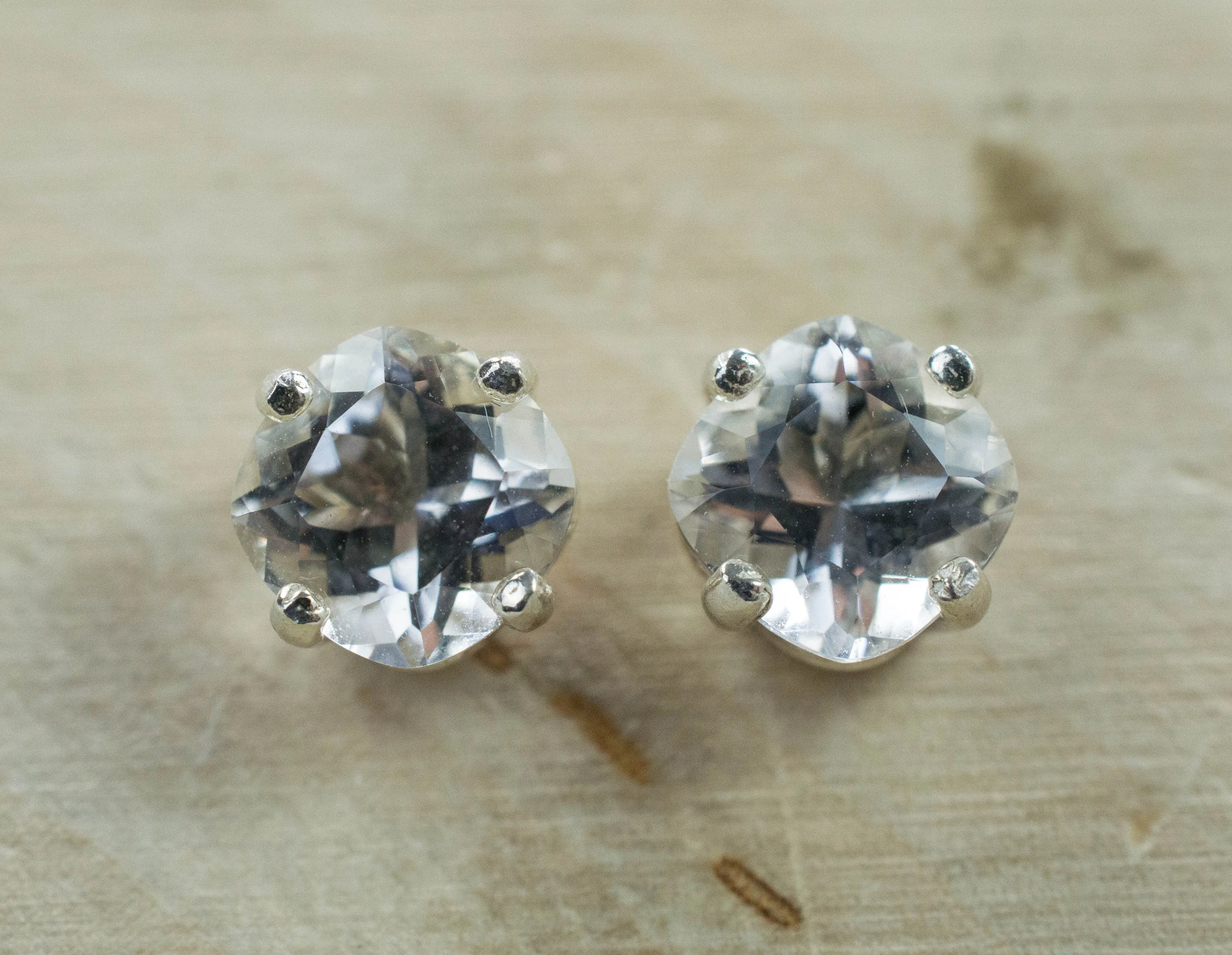 Tanzanian Quartz Earrings, Natural Untreated Mondo Quartz; 2.610cts