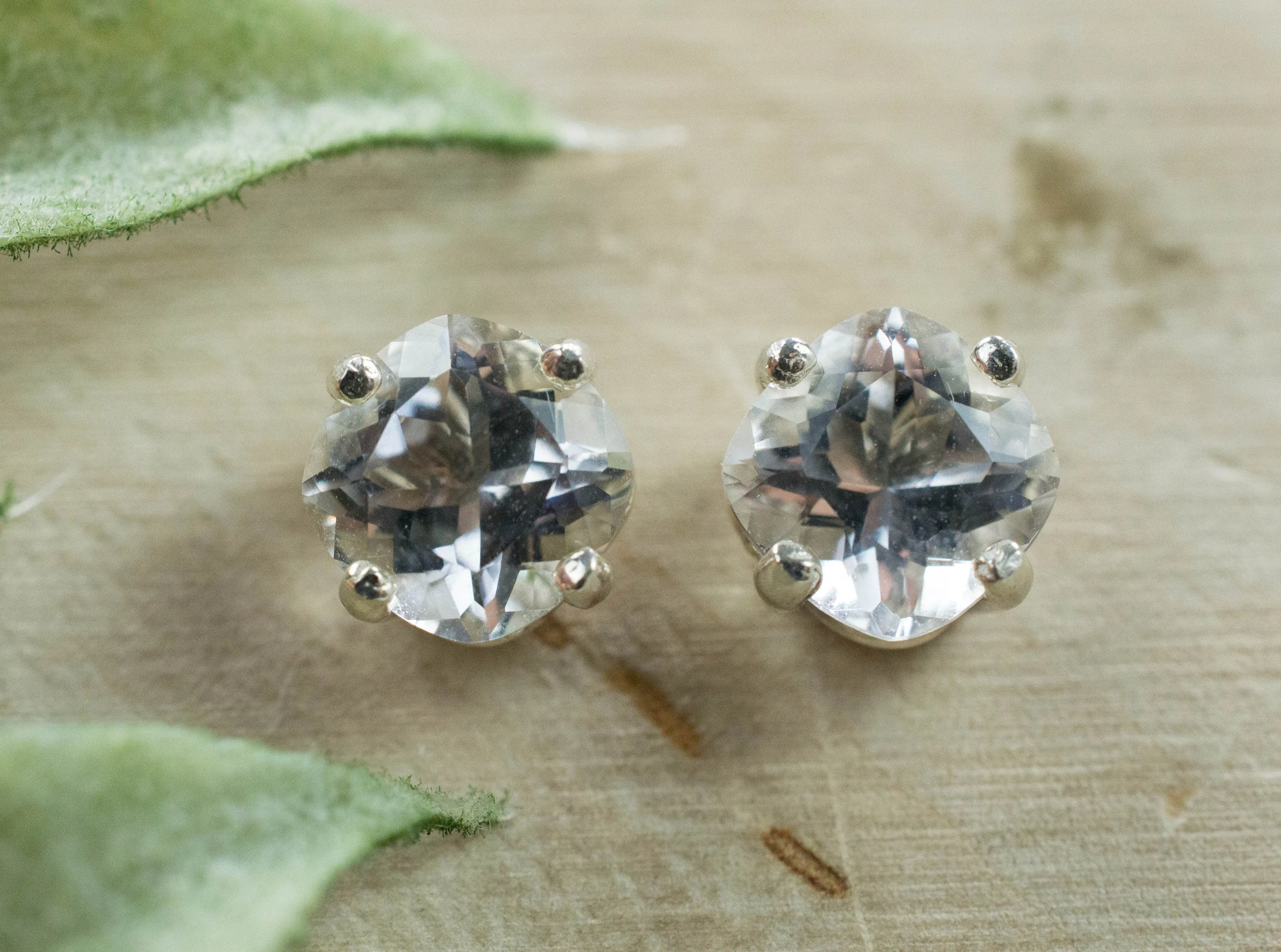 Tanzanian Quartz Earrings, Natural Untreated Mondo Quartz; 2.610cts