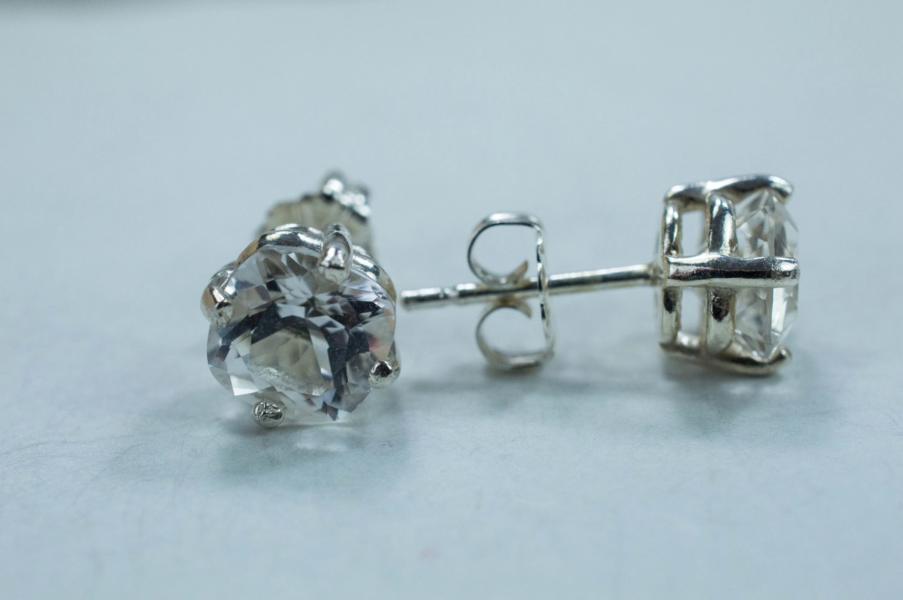 Tanzanian Quartz Earrings, Natural Untreated Mondo Quartz; 2.610cts