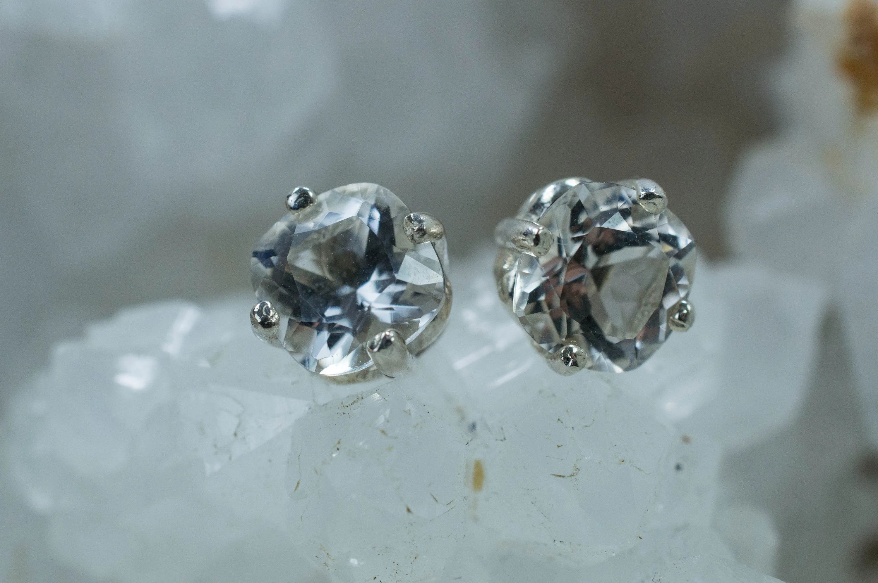 Tanzanian Quartz Earrings, Natural Untreated Mondo Quartz; 2.610cts