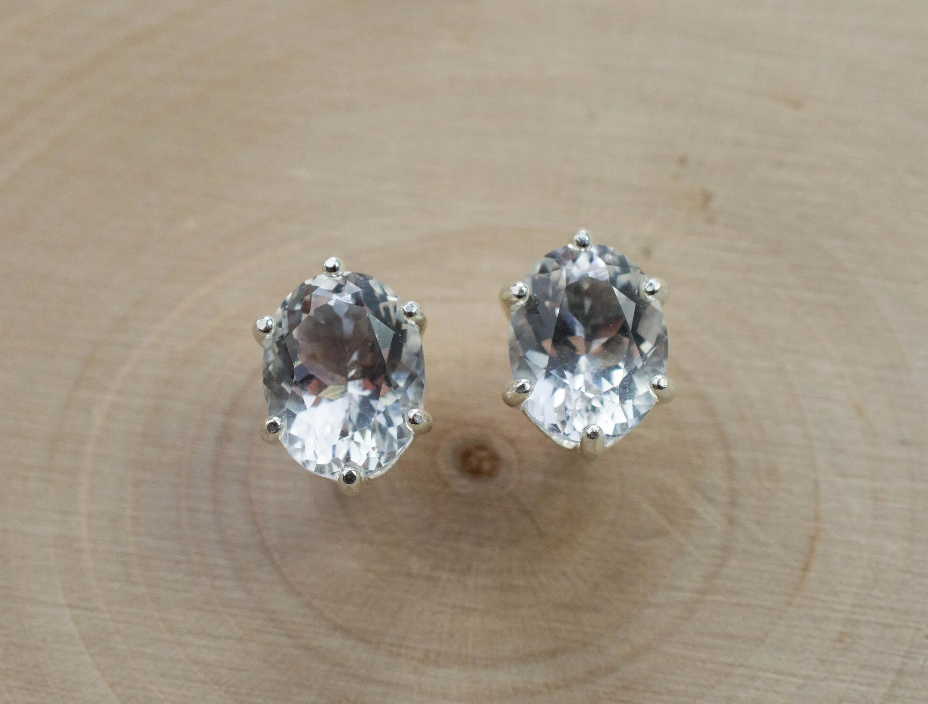 Tanzanian Quartz Earrings, Natural Untreated Mondo Quartz; 3.465cts