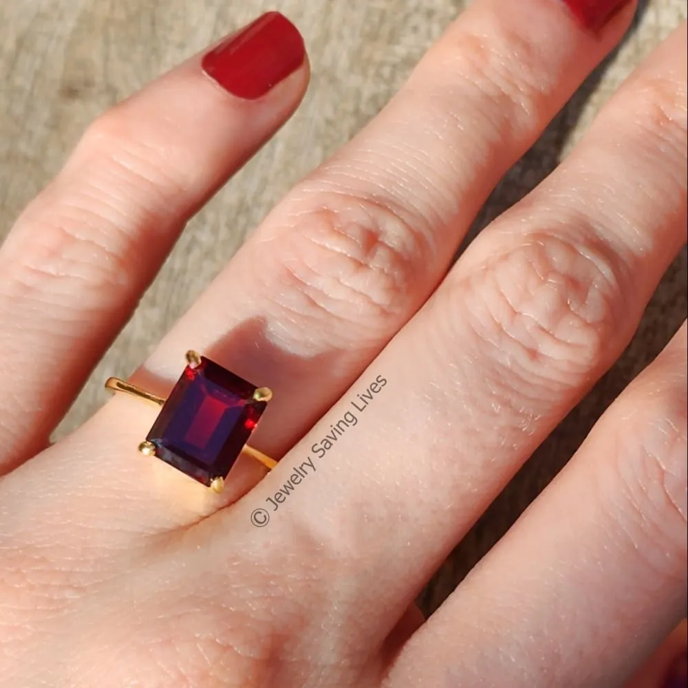 The Audrey- Garnet Ring