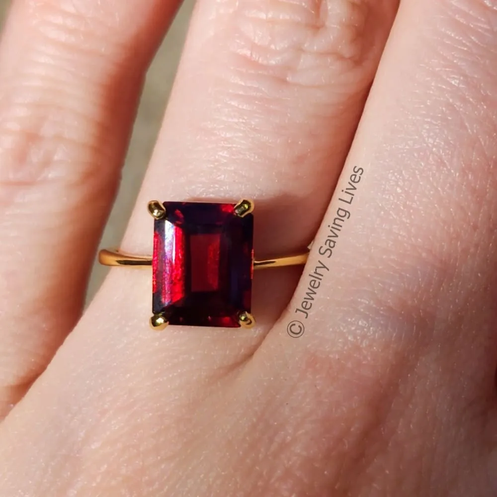 The Audrey- Garnet Ring