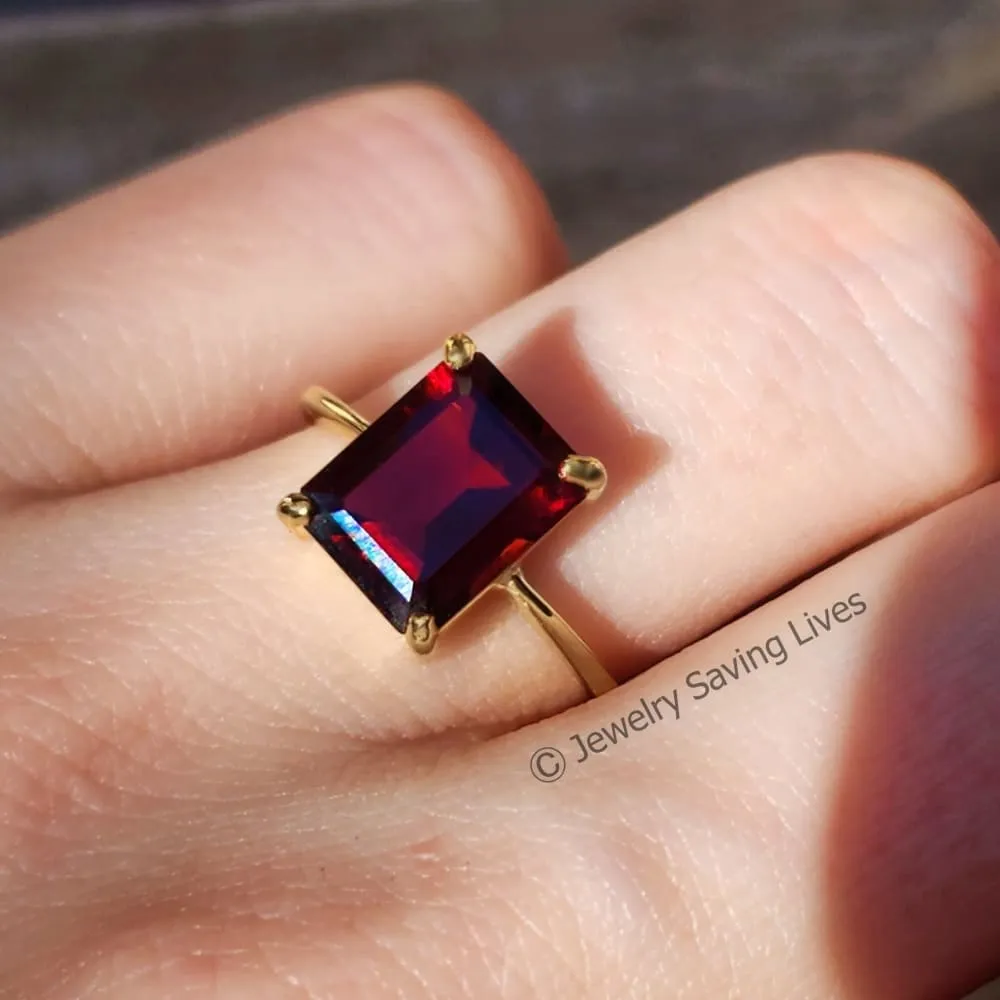 The Audrey- Garnet Ring