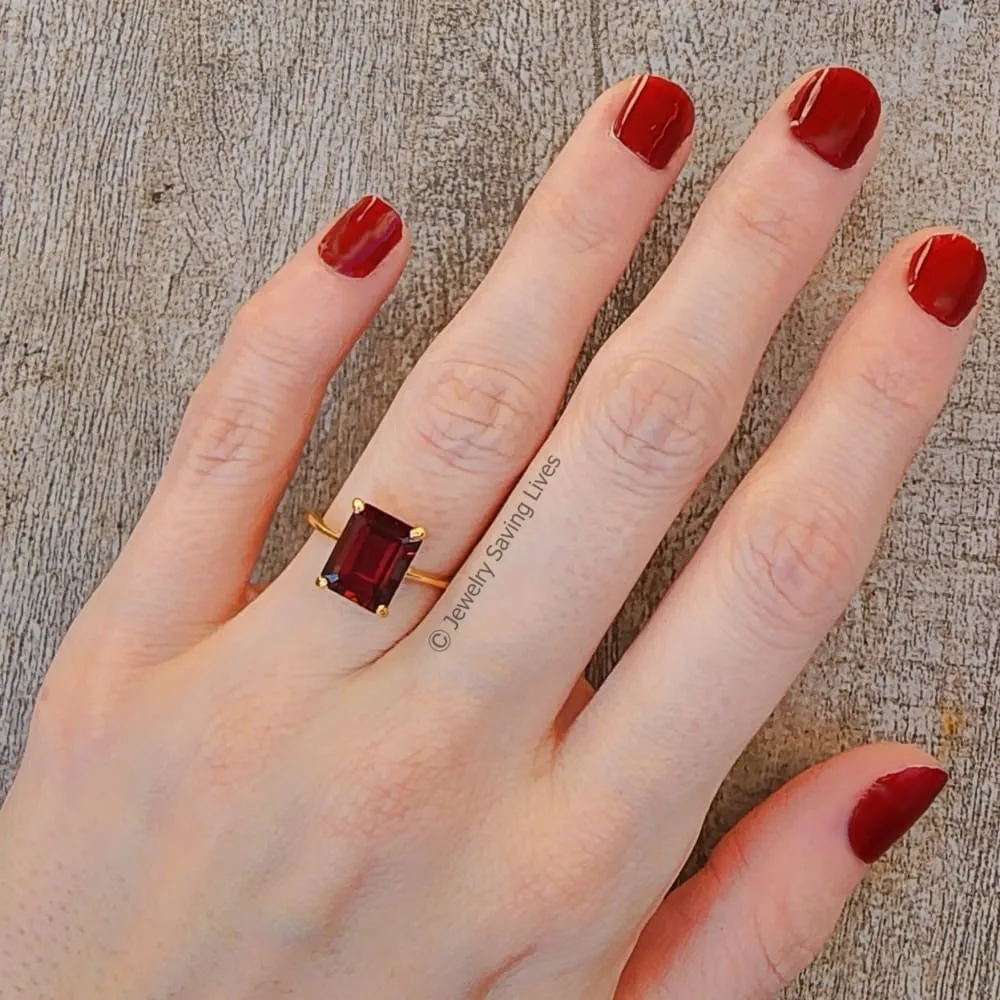 The Audrey- Garnet Ring