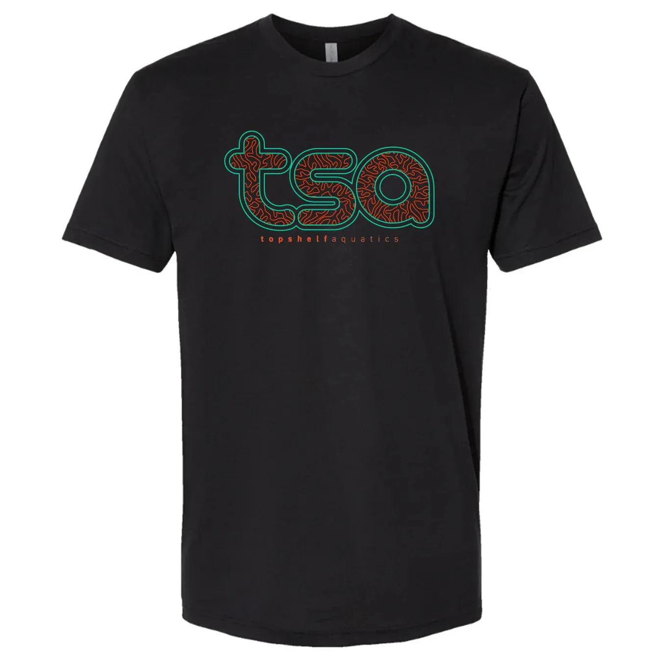 TSA Coral Pattern Outline UV Reactive T-Shirt - BYR
