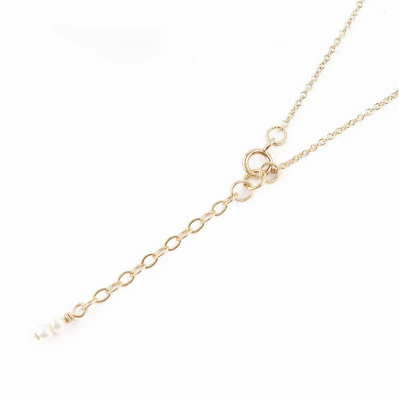 Womens 14K Gold Pearl Garnet Beaded Bracelets Birthstone Jewelry For Women